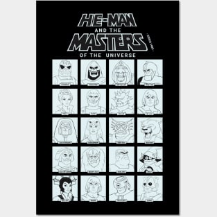 Characters from He-Man and the Masters of the Universe Posters and Art